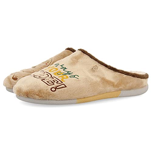 HOT POTATOES Herren golspie Hausschuh, beige, 40 EU von HOT POTATOES