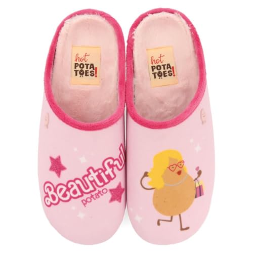 Hot Potatoes Damen Glenville Slipper, Rosa, 38 EU Hot Potatoes Damen Glenville Slipper, Rosa, 38 EU von HOT POTATOES