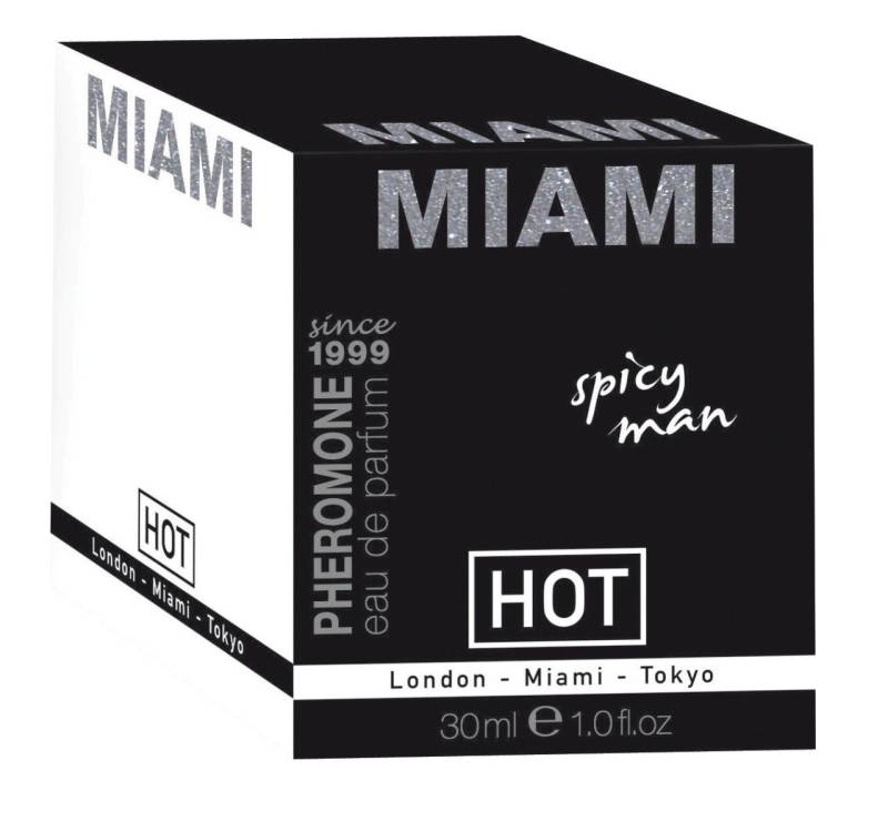 HOT Körperspray 30 ml - HOT Pheromon - Parfum Miami spicy man 30ml von HOT