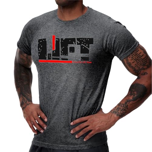 HOTCAT Athlet Slim-Fit Fitness Tshirt für Herren - Langes Schnelltrocknendes Gym T-Shirt - Bodybuilding, Krafttaining Workout Gym Shirt von HOTCAT