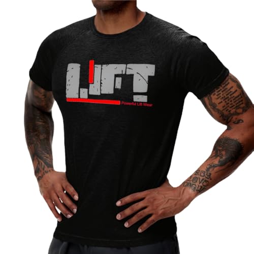 HOTCAT Athlet Slim-Fit Fitness Tshirt für Herren - Langes Schnelltrocknendes Gym T-Shirt - Bodybuilding, Krafttaining Workout Gym Shirt von HOTCAT