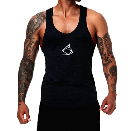 HOTCAT Tank Top Herren Fitness Stringer Schnell trocknende & Funktionelle Herren Sportbekleidung Bodybuilding Trainings Tank Top von HOTCAT