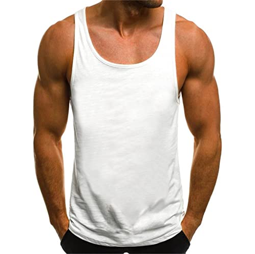Tank Top Herren Tanktop Tankshirt T-Shirt Unterhemden Ärmellos Weste Muskelshirt Tank top Herren Sommer einfarbig von HOTCAT