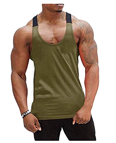 HOTCAT Tank top Herren Fitness Bodybuilding Stringer Tanktop Herren Gym Muskelshirt Trägershirt Tank Top Stringer unterhemd Herren schnelltrocknend von HOTCAT