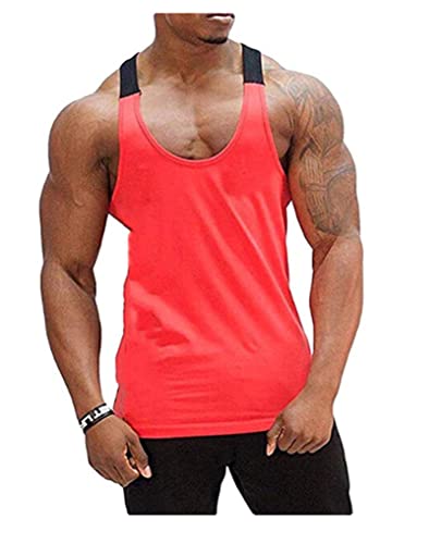 HOTCAT Tank top Herren Fitness Bodybuilding Stringer Tanktop Herren Gym Muskelshirt Trägershirt Tank Top Stringer unterhemd Herren schnelltrocknend von HOTCAT