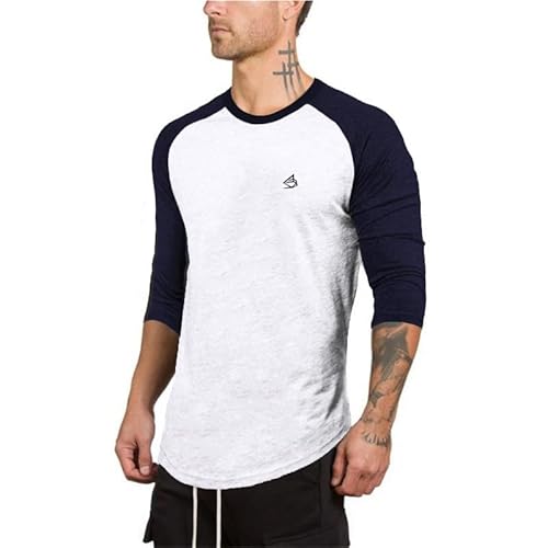 Herren Contrast 3/4 Sleeve Raglan Regular Fit Baseball T-Shirt Herren Raglan Contrast Ls T-Shirt von HOTCAT