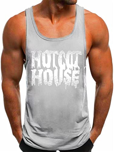 Herren Sport Tank top Muskel Gym Workout Shirt Bodybuilding Ärmelloser t-Shirt Stringer Fitness von HOTCAT