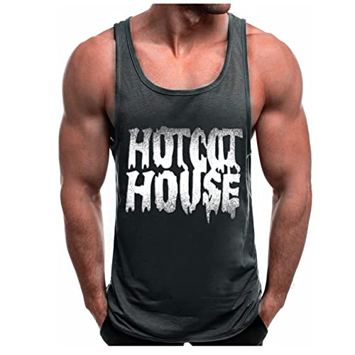 Herren Sport Tank top Muskel Gym Workout Shirt Bodybuilding Ärmelloser t-Shirt Stringer Fitness von HOTCAT