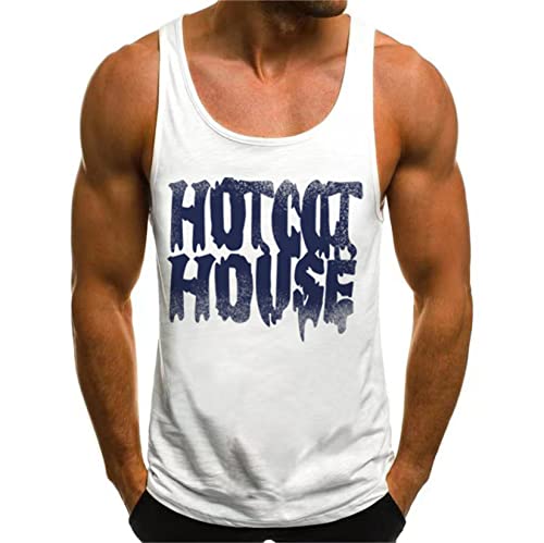 Herren Sport Tank top Muskel Gym Workout Shirt Bodybuilding Ärmelloser t-Shirt Stringer Fitness von HOTCAT