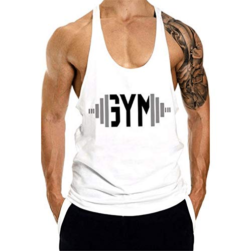 Herren Sport Tank top Muskel Gym Workout Shirt Bodybuilding Ärmelloser t-Shirt Stringer Fitness von HOTCAT