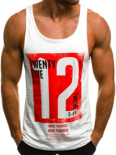 Tank Top Herren Muskelshirt Tankshirt T-Shirt Ärmellos Weste Muskelshirt Stringer Fitness von HOTCAT