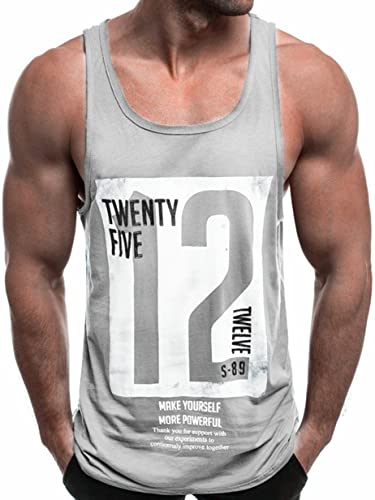 Tank Top Herren Muskelshirt Tankshirt T-Shirt Ärmellos Weste Muskelshirt Stringer Fitness von HOTCAT