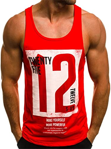 Tank Top Herren Muskelshirt Tankshirt T-Shirt Ärmellos Weste Muskelshirt Stringer Fitness von HOTCAT