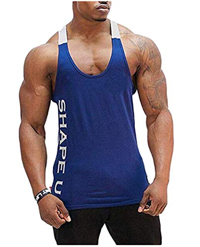 Herren Tanktop Tank Top Tankshirt T-Shirt mit Print Unterhemden Ärmellos Weste Muskelshirt Stringer Fitness… von HOTCAT