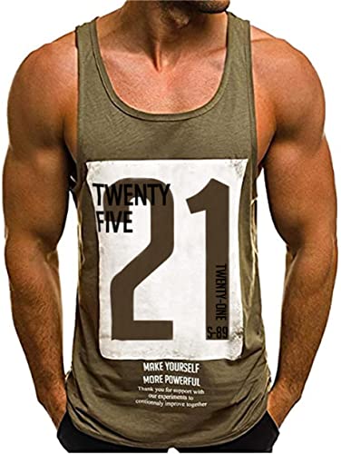 Tank Top Herren Sommer Muskelshirt Tankshirt T-Shirt Ärmellos Weste Muskelshirt Stringer Fitness von HOTCAT