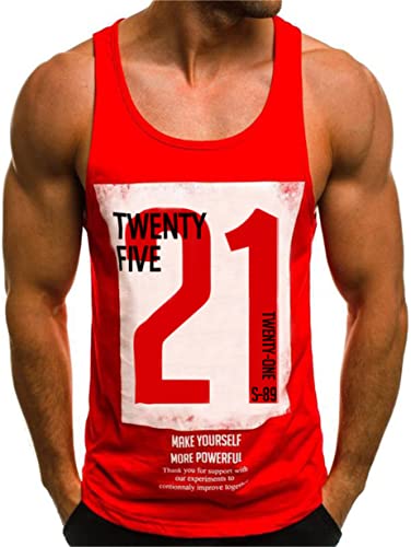 Tank Top Herren Sommer Muskelshirt Tankshirt T-Shirt Ärmellos Weste Muskelshirt Stringer Fitness von HOTCAT