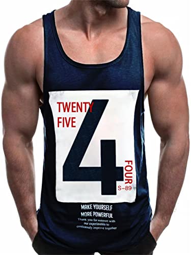 Herren Tanktop Tank Top Tankshirt T-Shirt mit Print Unterhemden Ärmellos Weste Muskelshirt Stringer Fitness… von HOTCAT