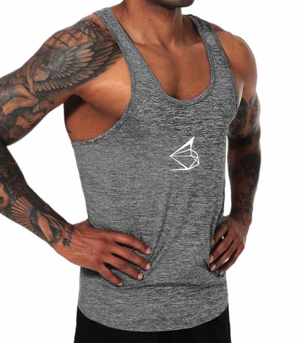 HOTCAT Tank Top Herren Fitness Stringer Schnell trocknende & Funktionelle Herren Sportbekleidung Bodybuilding Trainings Tank Top von HOTCAT