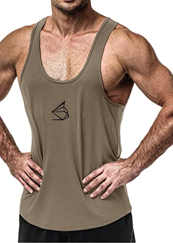 HOTCAT Tank Top Herren Fitness Stringer Schnell trocknende & Funktionelle Herren Sportbekleidung Bodybuilding Trainings Tank Top von HOTCAT