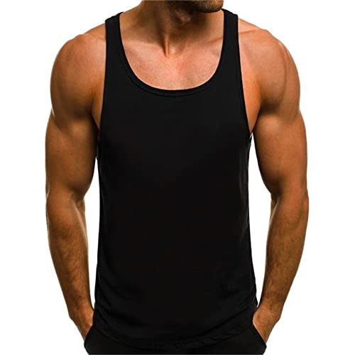 Tank Top Herren Tanktop Tankshirt T-Shirt Unterhemden Ärmellos Weste Muskelshirt Tank top Herren Sommer einfarbig von HOTCAT