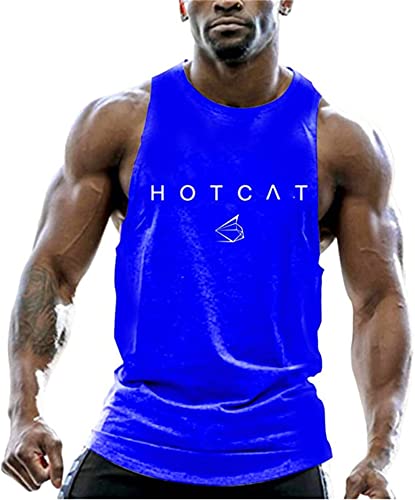 Tank top Herren Bodybuilding Mode Tank Tops Baumwolle Tanktop Herren Ärmelloses Männer Tank Top T-Shirt Sport Fitness Geeignet Für Workout Weste von HOTCAT