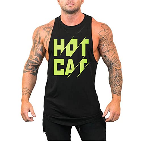 Tank top Herren Bodybuilding Mode Tank Tops Tanktop Herren T-Shirt Sport Fitness Ärmelloses Männer Tank Top Geeignet Für Workout Weste Sport Tank top von HOTCAT