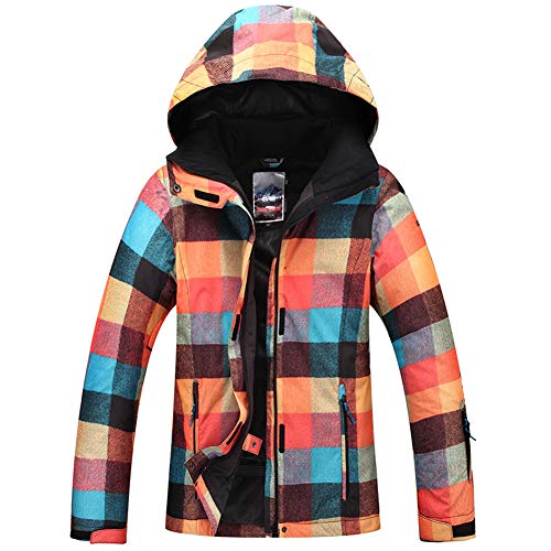 Skijacke und Hose für Damen, Schneeanzug, wasserdicht, winddicht, Snowboard-Anzug, Schneemäntel für Winter, Outdoor-Sport, Stil 1, L von HOTIAN