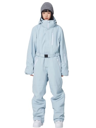 HOTIAN Damen Schneeanzug Skianzug Damen Einteiler Wasserdicht Winddicht Warme Schnee Skifahren Schneeoverall Jumpsuit Mit Kapuze Outdoor Skifahren Sätze von HOTIAN