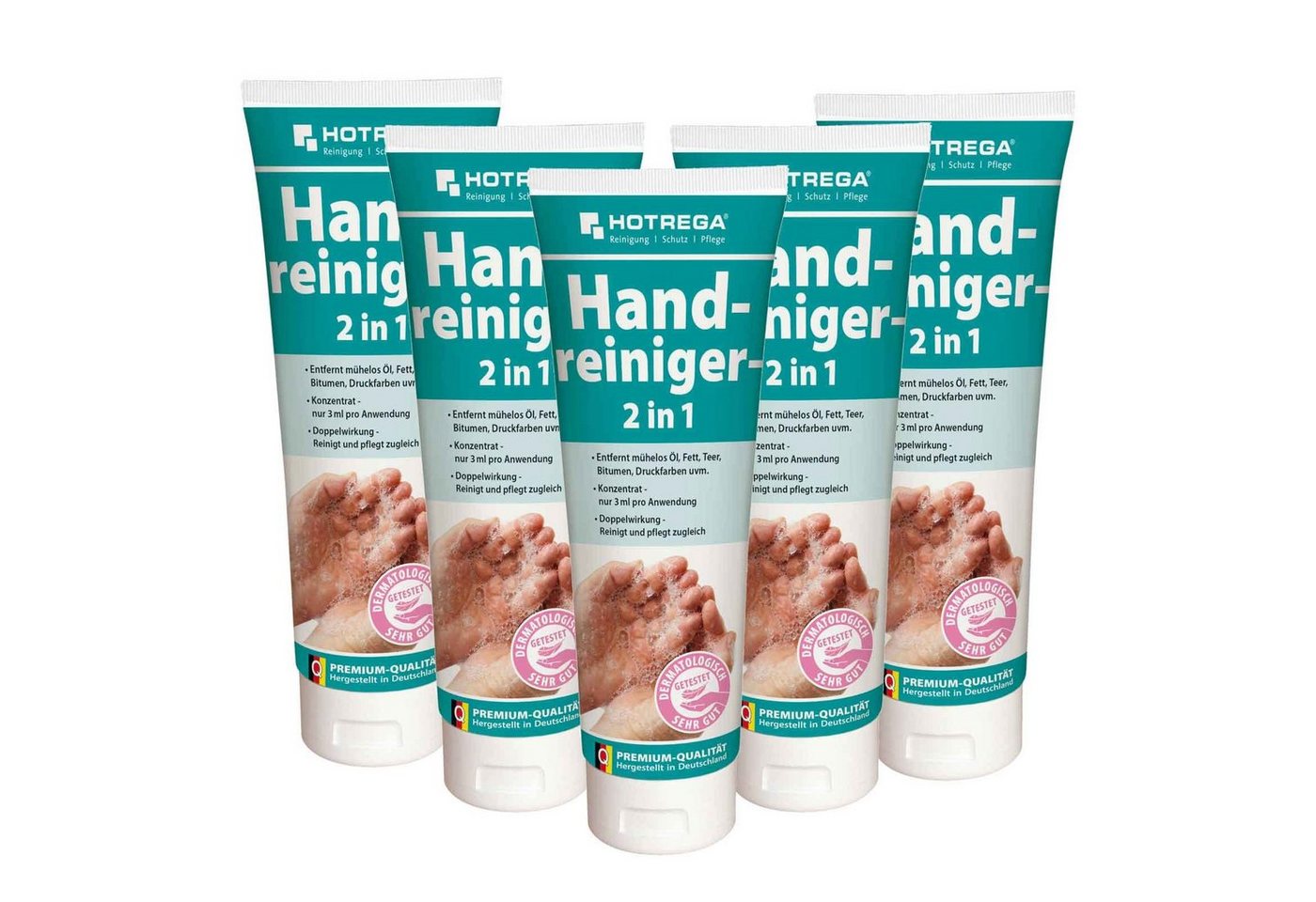 HOTREGA® Handcreme Handreiniger Handwaschpaste Waschpaste Hautpflege Handpflege 5x250ml von HOTREGA®