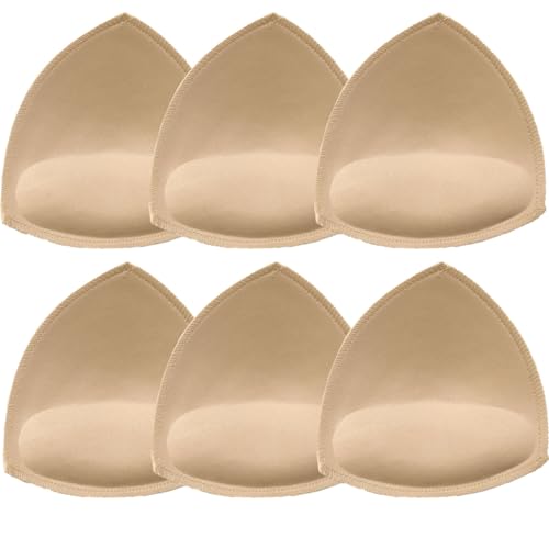 HOTSO Sponge BH Insert Pads Bikinis Push up Pad Bra Einlagen für Frauen Mädchen Jede Körbchenabdeckung Sport BH Badeanzug und Bikini Genäht Gepolstert (Dreieck-3D, M-L) von HOTSO