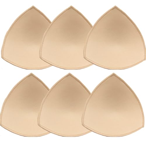 HOTSO Sponge BH Insert Pads Bikinis Push up Pad Bra Einlagen für Frauen Mädchen Jede Körbchenabdeckung Sport BH Badeanzug und Bikini Genäht Gepolstert (Dreieck, XL) von HOTSO