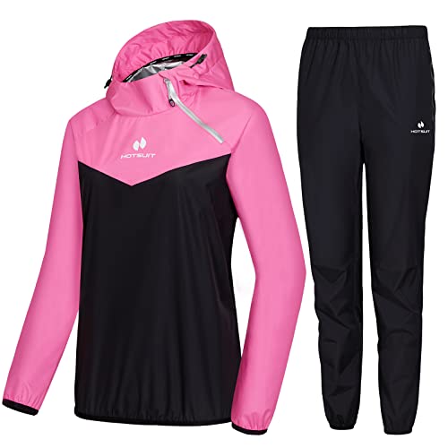 HOTSUIT Schwitzanzug Damen Sauna Trainingsanzug Sportanzug Schwitzanzug Fitness Trainingsjacke Saunahose - Nano-Silver V2.0 von HOTSUIT