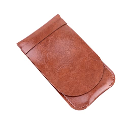 HOUDERCO 1Stück Leder Stifthalter für Mehrere Stifte Handgemachte Vintage Stiftschutzhülle Kaffee für Schule Büro und Zuhause Praktische Aufbewahrungslösung für Schreibwaren von HOUDERCO