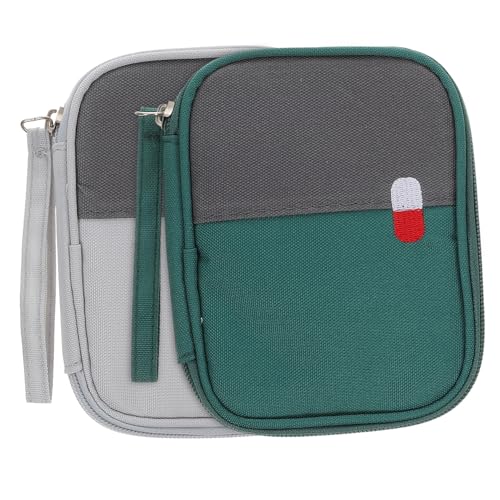 HOUDERCO 2 Stück Tragbare Mini Medikamentenaufbewahrungstasche Kompakte Reiseapotheke Robuster Haushalts Organizer für Grün für Outdoor und Büro HOUDERCO 2 Stück Tragbare Mini Medikamentenaufbewahrungstasche Kompakte Reiseapotheke Robuster Haushalts Organizer für Grün für Outdoor und Büro von HOUDERCO