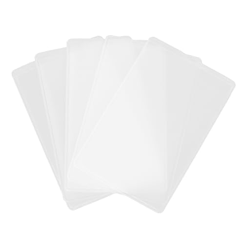 HOUDERCO 5stücke Transparente Kartenhüllen Aus Hartplastik Kreditkartenhalter Ausweis-schutzhülle Visitenkartenhalter Und Leicht Für Debitkarten Sozialversicherungskarten Und von HOUDERCO
