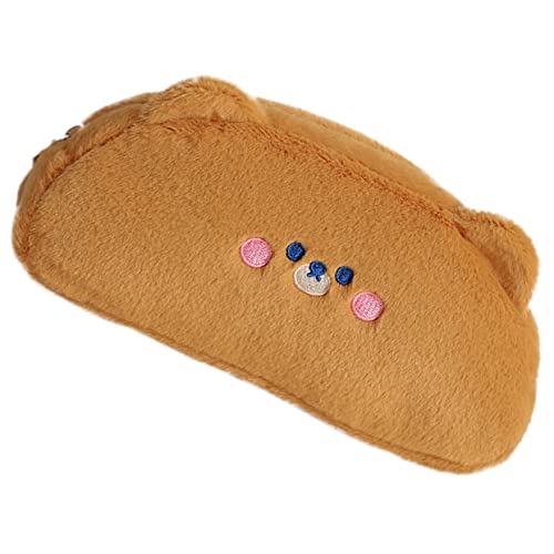 HOUDERCO Cartoon Federmäppchen Kratzfestes Stiftetui Großer Bleistift Organizer für Kinder Tragbare Stiftaufbewahrungstasche Multifunktions Pinseltasche von HOUDERCO