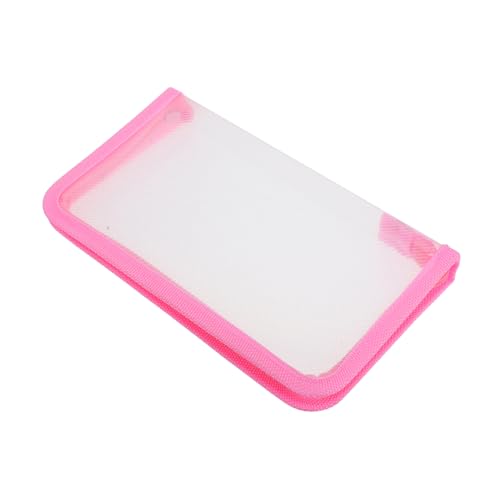 HOUDERCO Transparente Stifttasche mit Reißverschluss Kratzfest Langlebig Durchsichtiges Design für Bürobedarf Schreibwaren Organizer A6 Aufbewahrungstasche von HOUDERCO
