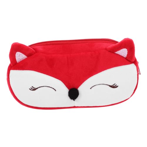 HOUDERCO Großer Kapazität Kawaii Plush Bleistiftbeutel Mit Reißverschluss Süße Cartoon Federmäppchen Für Mädchen Niedliche Schreibwaren Tasche Für Mädchen Lustiger Stifthalter von HOUDERCO