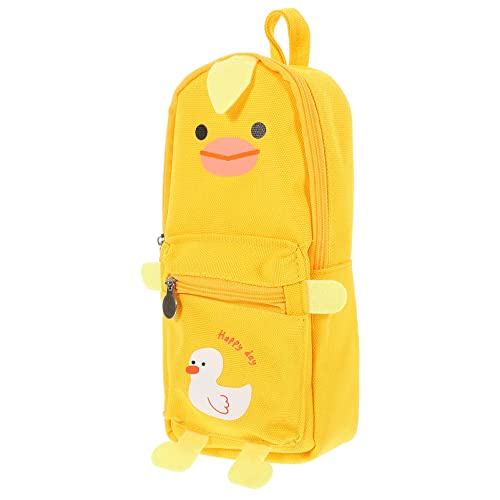 HOUDERCO Tragbare Federmäppchen aus Segeltuch Verschleißfest mit Reißverschluss Großes Fassungsvermögen für Täglichen Gebrauch von HOUDERCO