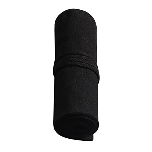 HOUDERCO Tragbare Bleistift Tasche mit Fächern Roll Federmäppchen zur Aufbewahrung von Stiften Markern und Pinseln für Künstler und Schüler Schwarz HOUDERCO Tragbare Bleistift Tasche mit Fächern Roll Federmäppchen zur Aufbewahrung von Stiften Markern und Pinseln für Künstler und Schüler Schwarz von HOUDERCO