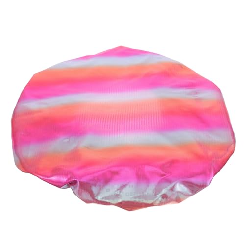 HOUDERCO Wasserdichte Duschhaube Damen Extra groß Elastisch Doppeltes Peva Material Wiederverwendbare Badekappe für Lange Haare Spa und Alltag von HOUDERCO