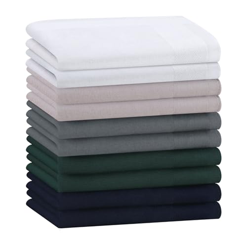 HOULIFE Herrentaschentücher aus Baumwolle einfarbig weiches Einstecktuch für den Bräutigam Hochzeit Party Abschlussball von HOULIFE