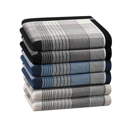 HOULIFE Klassische Herren Taschentücher Weiches Baumwolltaschentuch für Männer Gestreiftes Herren-Taschentuch-Set Herren-Einstecktuch HOULIFE Klassische Herren Taschentücher Weiches Baumwolltaschentuch für Männer Gestreiftes Herren-Taschentuch-Set Herren-Einstecktuch von HOULIFE