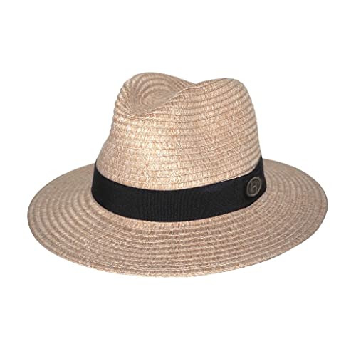 House of Ord Cape Town Phoenix Pana-Mate Fedora Hut für Damen und Herren Faltbarer Golf Sonnenhut mit UV Schutz - 3 Farben in Größe M/58cm & L/61cm - Größe: L-XL: 61 cm Farbe: Natur von House of Ord Cape Town