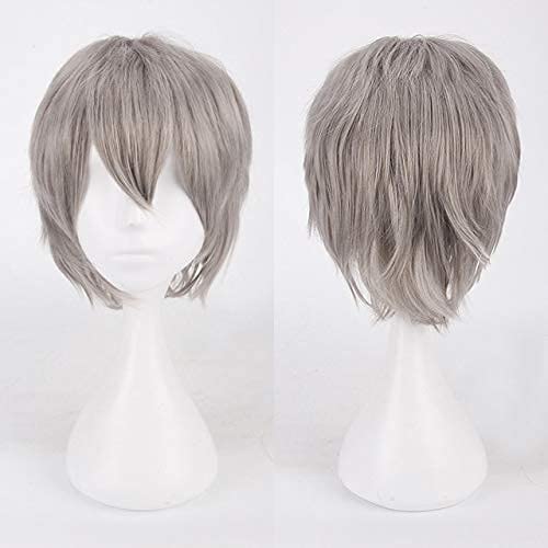 Cosplay Wig Cosplay Fashion Wig Perücke kurz Brewavy Männer Weiß Blau Lila Rosa Rot Orange Grau Silber Anime Kunsthaar Mode Perücke Andere Stil 6 (Farbe: Stil 10,Ta von HOWGARI