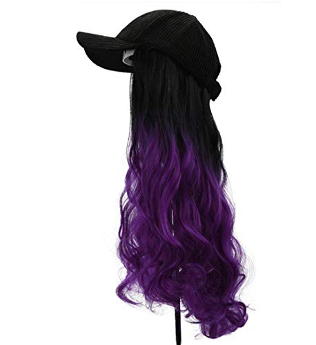 Cosplay Wig Damen Perücken Damen Mode Realistische Farbe Chemiefaser Hochtemperatur Seide Hochtemperatur Baseball Cap Naturhaar mit langen Haaren - von HOWGARI