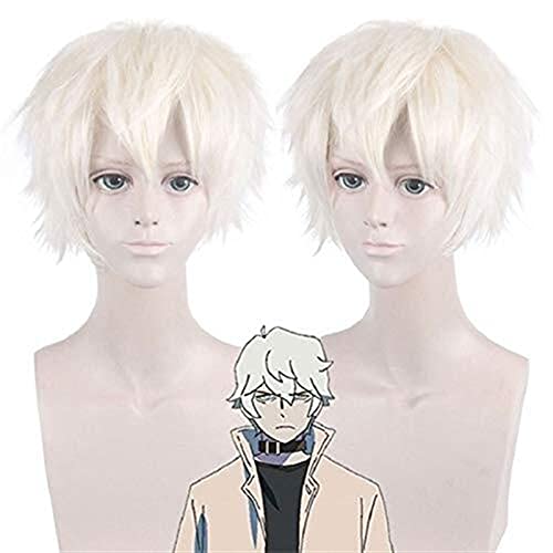 HOWGARI Anime Coser Ogami Shirou Cosplay Perücke Anime Bna Marke Tierperücken 30 cm Beige Kurz Kunsthaar Ogami Shirou Perücken Bna Nur Perücke (Color : Only Wig 00256) (Color : Only Wig 00256) von HOWGARI