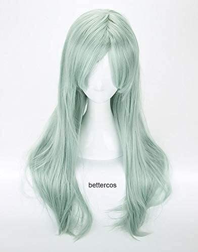 HOWGARI Anime Coser Wig Die sieben tödlichen Sünden Elizabeth Löwen Cosplay Perücke lang hell grün Perücke + hitzebeständige synthetische Perücke von HOWGARI
