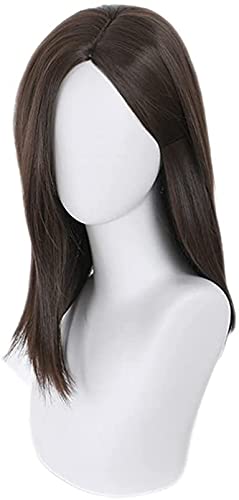 HOWGARI Anime Coser Wig Game Cosplay Perücke Bela Brown Gelb Mittel Länge Courry Haar für Halloween Cosplay Damen Lange Perücken + Perücke Cap 45 cm (Farbe: Braun) von HOWGARI