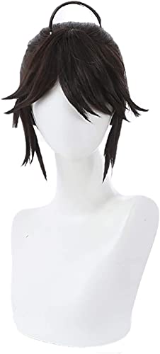 HOWGARI Anime Coser Wig Identitätsspiel V Gefangener Luca Balsa Cosplay Perücke Braun Schwanz Kunsthaar-Perücken Halloween Party Carnival Kostüm von HOWGARI